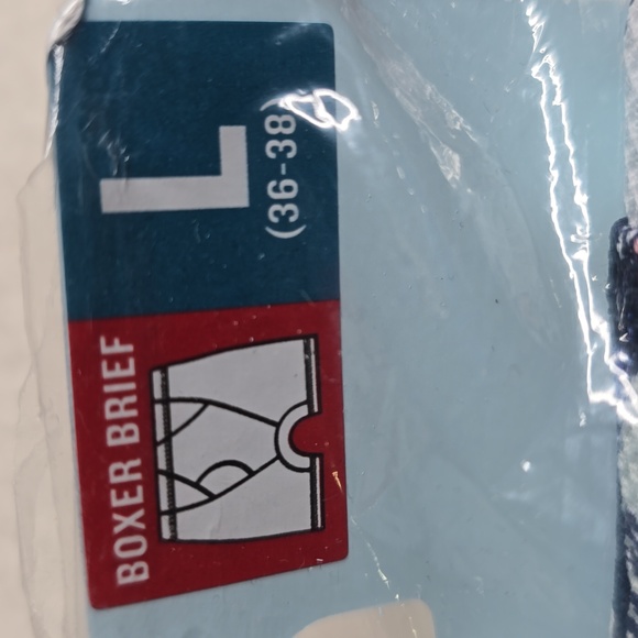 New Men's Buck Naked Pattern Boxer Briefs Sharks Sz Large - Picture 5 of 5